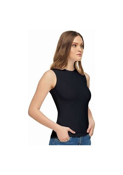 Sıfır Kollu Elastan Bisiklet Yaka Atlet / Badi 2'li Paket