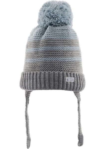 Kitti Bebe Erkek Kulaklı Bere (0-18 Ay) K23110-04 Gri