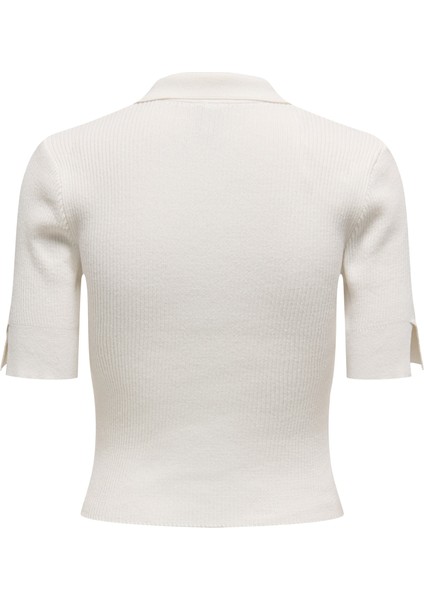 Only Onlelectra Lıfe Ss Polo Neck Knt Kadın Beyaz Kazak - O15341689 fiyatları