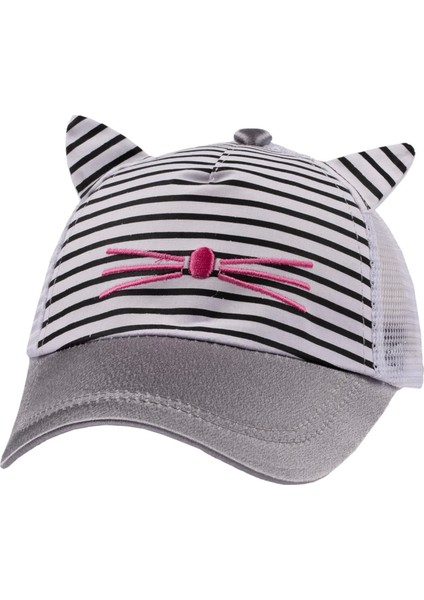 Kitti Bebe Kız Şapka (1-3 Yaş) Y8100-08 Beyaz