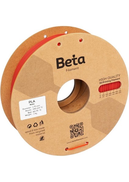 Pla-Matte Filament Chinese Red