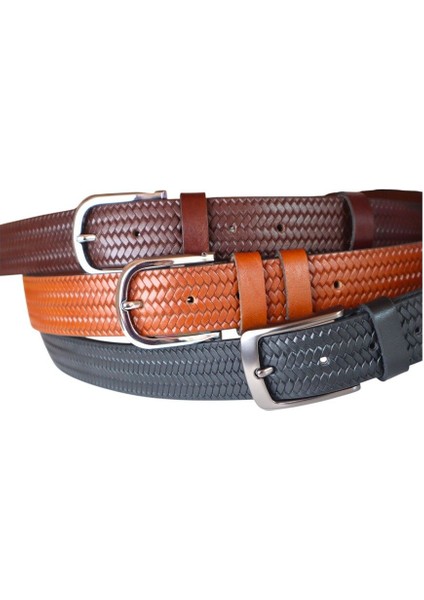 Hakiki Dana Derisi Balık Sırtı Desenli Erkek Kemer fiyatları