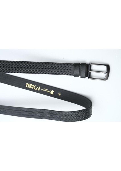 Hakiki Dana Derisi Balık Sırtı Desenli Erkek Kemer fırsatları