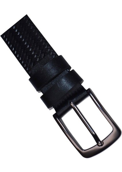 Hakiki Dana Derisi Balık Sırtı Desenli Erkek Kemer indirimleri