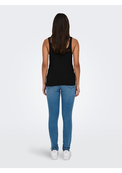 Only Onlgemma Sl U-Neck Knt Noos Kadın Siyah Kazak - 15314659 fiyatları