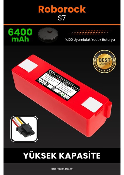 Roborock S7 6400MAH Robot Süpürge Bataryası - Koruma Katmanlı Batarya Teknolojisi
