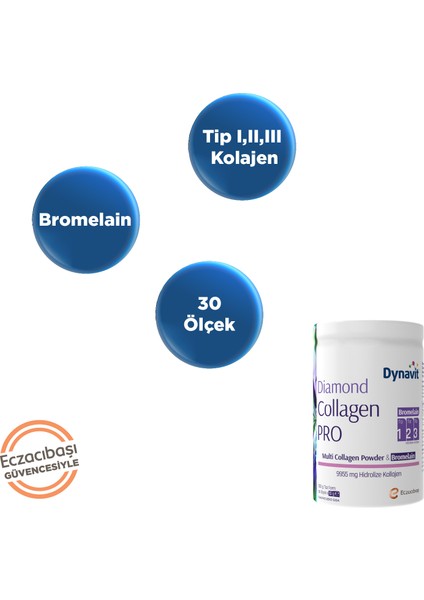 Diamond Collagen PRO Multi Collagen Powder&Bromelain 300g X 2