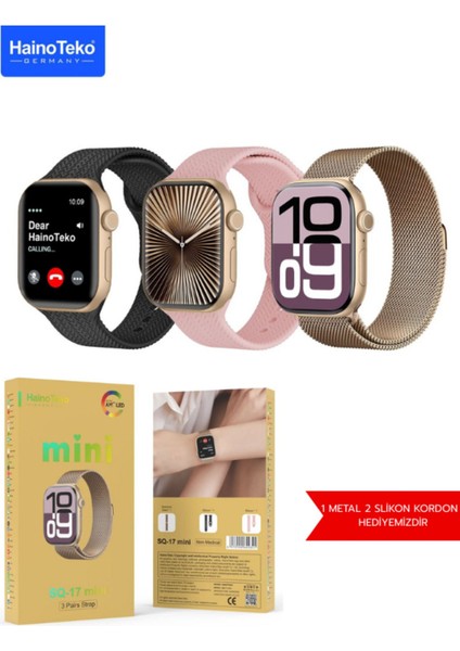 Sq-17 Mini Akıllı Saat 3 Kordonlu 38 mm Watch 10 Series Mini Sesli Görüşme Chatgpt fırsatları