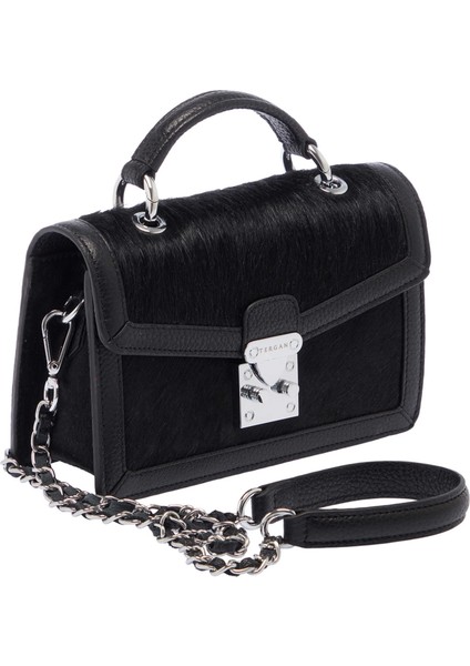 Siyah Hakiki Deri Kadın El Çantası - S24K1BC80265-U8M fiyatları