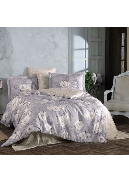 Clarinda Çift Kişilik 300TC Tencel Saten Nevresim Takımı