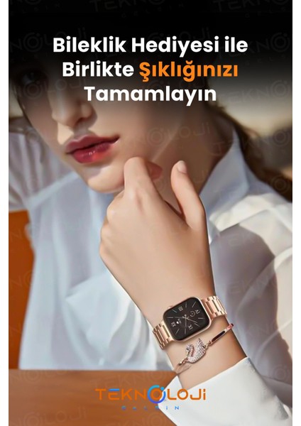 Kadın Akıllı Saat G9 Mini Flamingo Kolye Hediyeli Ios ve Android Uyumlu 38MM 2.2inç fırsatları