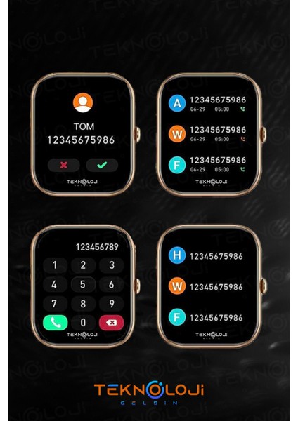 Kadın Akıllı Saat G9 Mini Flamingo Kolye Hediyeli Ios ve Android Uyumlu 38MM 2.2inç