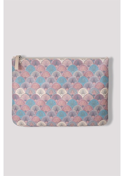 Pastel Yelpaze Desenli Clutch Portföy Çanta fiyatları