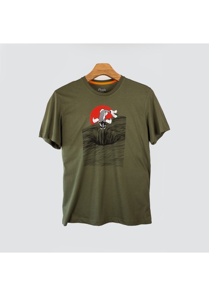 Fish Erkek Baskılı T-Shirt
