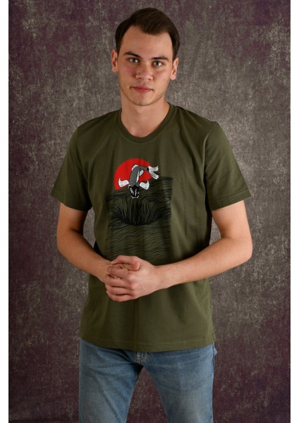 Fish Erkek Baskılı T-Shirt indirimleri