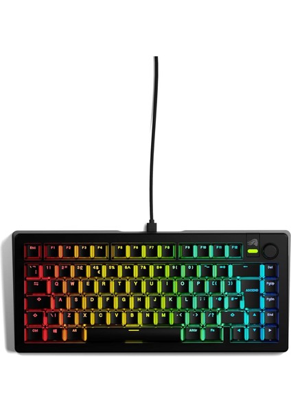 Gaming Gmmk 3: Mekanik Klavye, Tkl%75, Modüler Conta Sistemi, Doubleshot-Pbt Tuş Kapakları, Alüminyum Şalter Plakası, Hot-Swap (3/5 Pin), Ingilizce Qwerty - Siyah