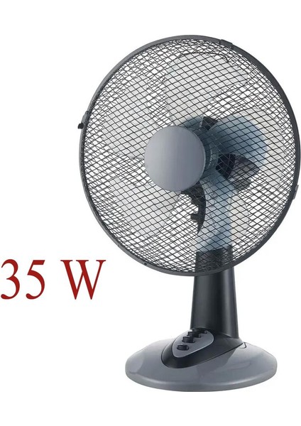 Masa Üstü Vantilatör 35 W 3 Kademeli Vantilatör 12 Inch