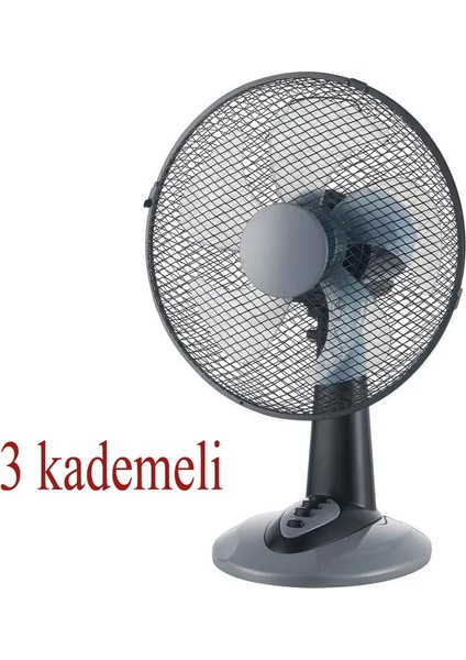 Masa Üstü Vantilatör 35 W 3 Kademeli Vantilatör 12 Inch