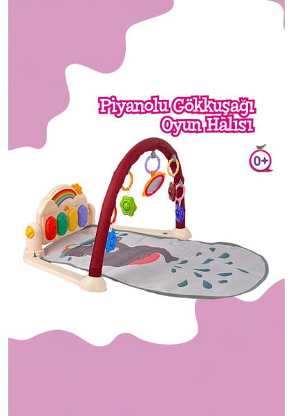 Piyanolu Gökkuşağı Oyun Halısı modelleri