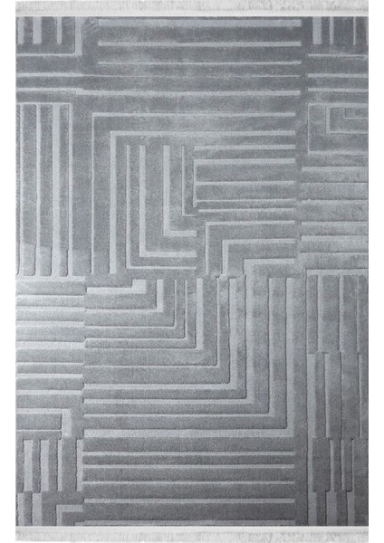 Nexus Halı Mojave Serisi Modern Salon ve Koridor Halısı Toz Tutmaz Kabartmalı Geometrik Halı