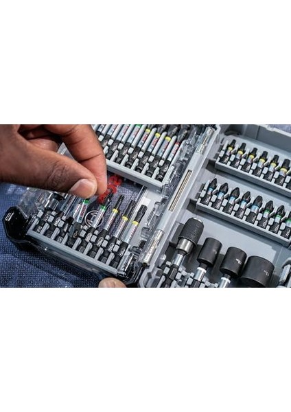 Professional 3 Adet. Impact Control Tornavida Ucu Ph Seti (50 Mm, Altıgen Şaft, Maymuncuk ve Tıklama, Darbe Sürücüleri Için Aksesuarlar)