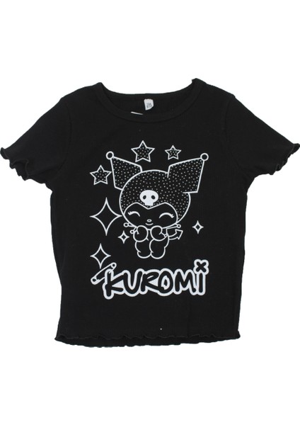 Dmb Kız Kuromi Baskılı Crop Badi