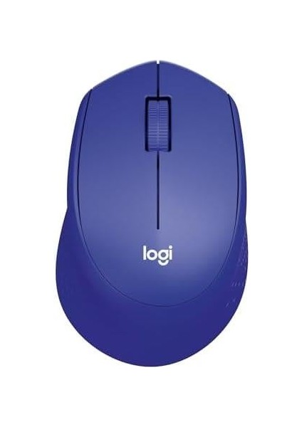 M330 Sessiz Kablosuz Mouse, Pc, Mac, Dizüstü Bilgisayar Için, USB Mini Alıcı ile 2.4ghz, 1000 Dpı Optik, 18 Ay Pil Ömrü, Sağ Elle Kullanıma Uygun, Mavi