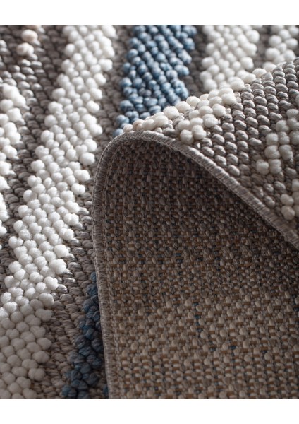 Grania Saçaklı Halı - Gri - 80x300 cm