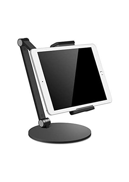 STD20144LG 360° Ayarlanabilir Teleskobik 4"-13" Ergonomik Tablet Standı Koyu Gri