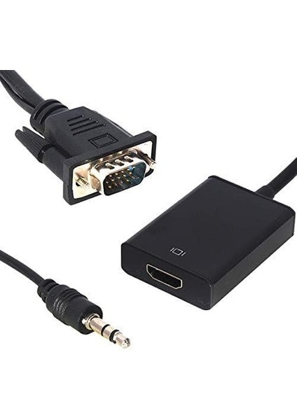 18637 1 Pm 18637 VGA Erkek To HDMI Dişi Dönüştürücü Kablo