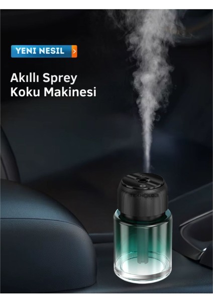 Af-01 Araba & Ev Kokusu Otomatik Şarjlı 160ML Lazer Işık Yıldız Tavan Yeni Nesil Smart Koku Difüzör