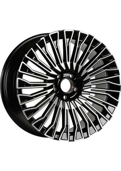 -S1022-01 8.0X18" -5X112 ET38 66.6 Deep Black Diamond Gloss Jant (4 Adet)