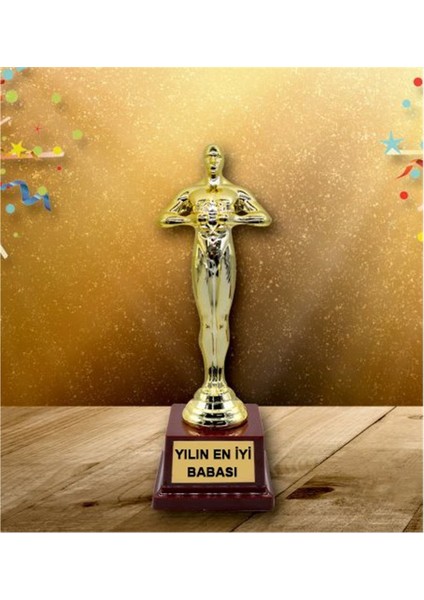 Eşe Sevgiliye Babaya Hediye Yılın En Iyi Babası Oscarı Ödülü Hediye Büyük Boy
