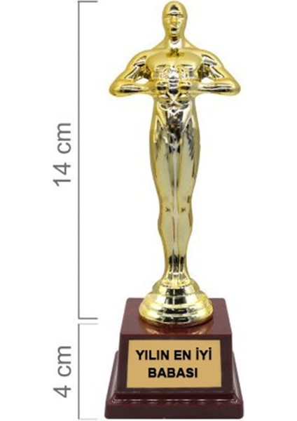 Eşe Sevgiliye Babaya Hediye Yılın En Iyi Babası Oscarı Ödülü Hediye Büyük Boy