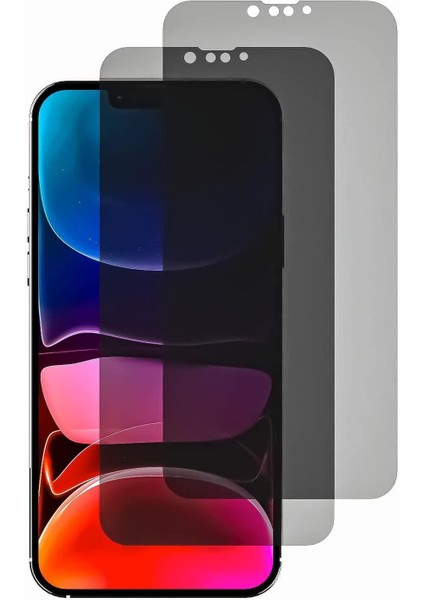 2li Paket - iPhone 11 Pro Uyumlu Mat Nano Anti-Shock Kenarlıksız Seramik Hayalet Ekran Koruyucu Cam - Mat Yüzey (Iphone 11 Pro)