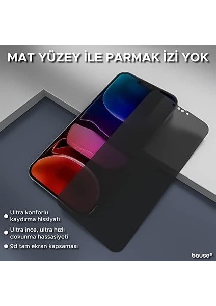 2li Paket - iPhone 11 Pro Uyumlu Mat Nano Anti-Shock Kenarlıksız Seramik Hayalet Ekran Koruyucu Cam - Mat Yüzey (Iphone 11 Pro)
