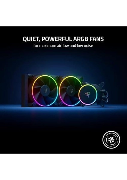 Hanbo Chroma Rgb Hepsi Bir Arada Sıvı Soğutucu Argb Pompa Kapağı: Nihai Aıo Tasarımı - Sessiz, Güçlü Argb Fanlar - Sessiz, Verimli Sıvı Soğutma - Rgb Chroma Argb - 240 Mm, Siyah