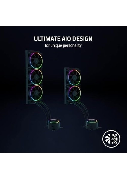 Hanbo Chroma Rgb Hepsi Bir Arada Sıvı Soğutucu Argb Pompa Kapağı: Nihai Aıo Tasarımı - Sessiz, Güçlü Argb Fanlar - Sessiz, Verimli Sıvı Soğutma - Rgb Chroma Argb - 240 Mm, Siyah