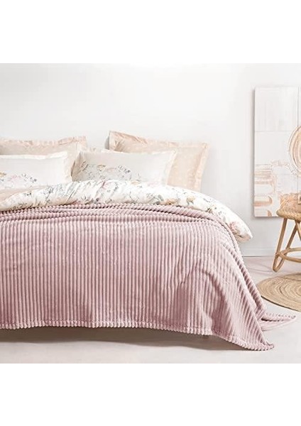 Bedding Holly Wellsoft Battaniye Çift Kişilik - Pudra