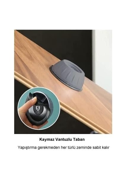 Çamaşır Makinesi Titreşim Gürültü Hareket Önleyici Mobilya Yükseltici Ayak Ped (4 Adet)