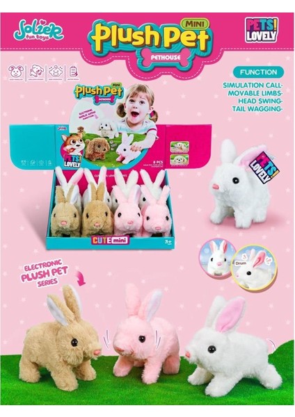 686-101 Sesli Hareketli Sevimli Tavşan -Gepettoys.glpzr