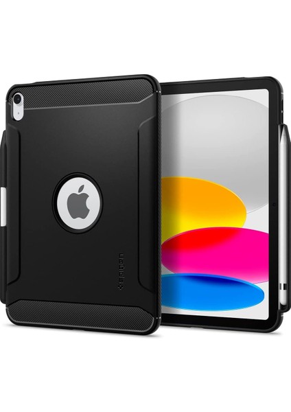 iPad 10.9'' 10.nesil (2022) Kılıf Rugged Armor Black - ACS05552