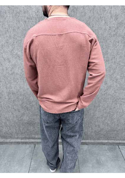 Oversize Pamuk Keten Kiremit Tshirt modelleri