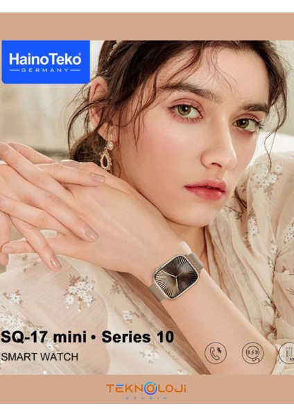 Sq-17 Mini Akıllı Saat 3 Kordonlu 38 mm Watch 10 Series Mini Sesli Görüşme Chatgpt