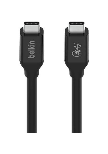 Usb4 USB C - USB C Kablosu 2,6 Ft (100 W'a Kadar Güç Sağlama, 40 Gb/sn Veri Aktarım Hızı ve Thunderbolt 3, USB 3.2 ve Daha Fazlası ile Geriye Dönük Uyumluluk ile USB If Sertifikalı)