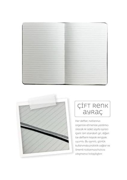 Journals Nota Bene Classic Sert Kapak Defter (Siyah, 13X21 Cm)