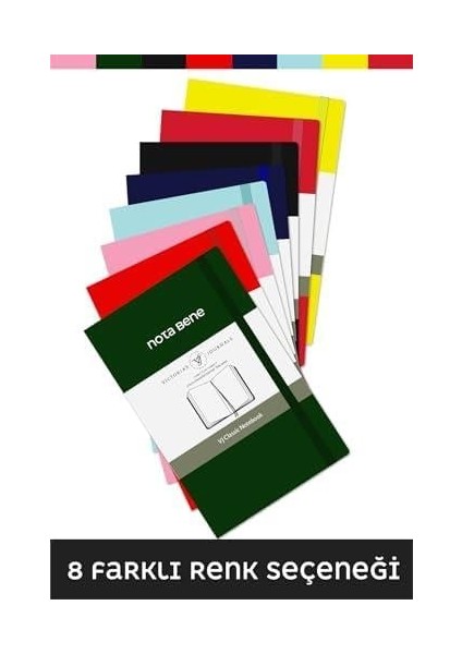 Journals Nota Bene Classic Sert Kapak Defter (Siyah, 13X21 Cm)