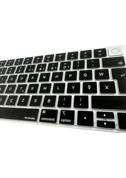 F Klavye Apple Magic Keyboard-3 Touchid'li A2449 A2450 Modeli ile Uyumlu Siyah