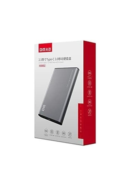 HD002 2.5" Inch USB Type-C 3.0 Sata 3 Harici SSD Harddisk HDD Kutusu