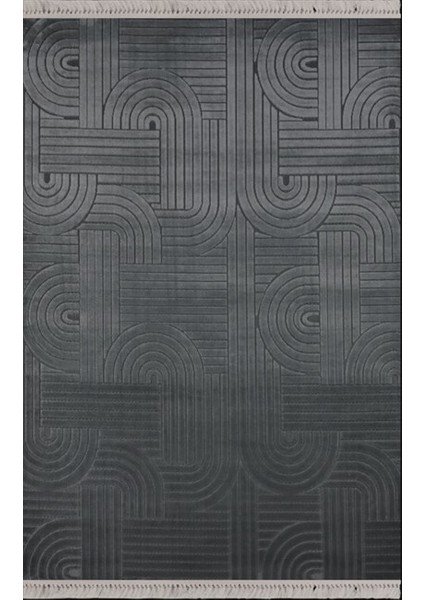 Nexus Halı Torino Serisi Modern Salon,koridor ve Mutfak Halısı Toz Tutmaz Gri Halı